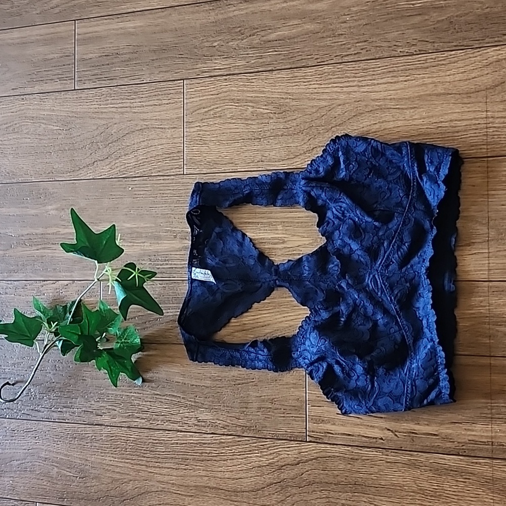 Free people intimate blue racer back bralett